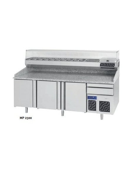MESA REFRIGERADA 3P PARA PIZZAS FONDO 80 INFRICO